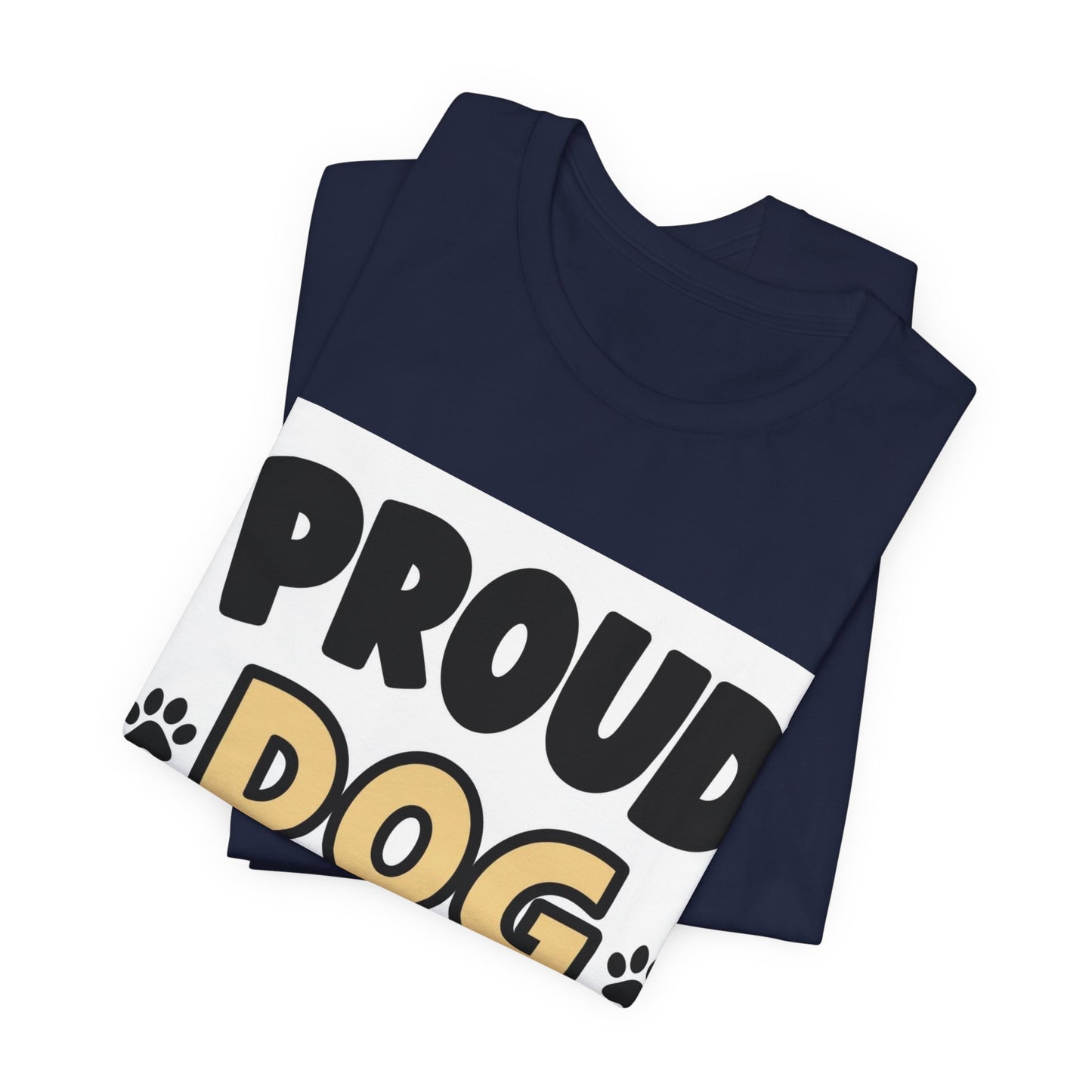Proud Dog Dad T-Shirt — Men's Cute Pawprint Dog Dad Tee for Pet Lovers