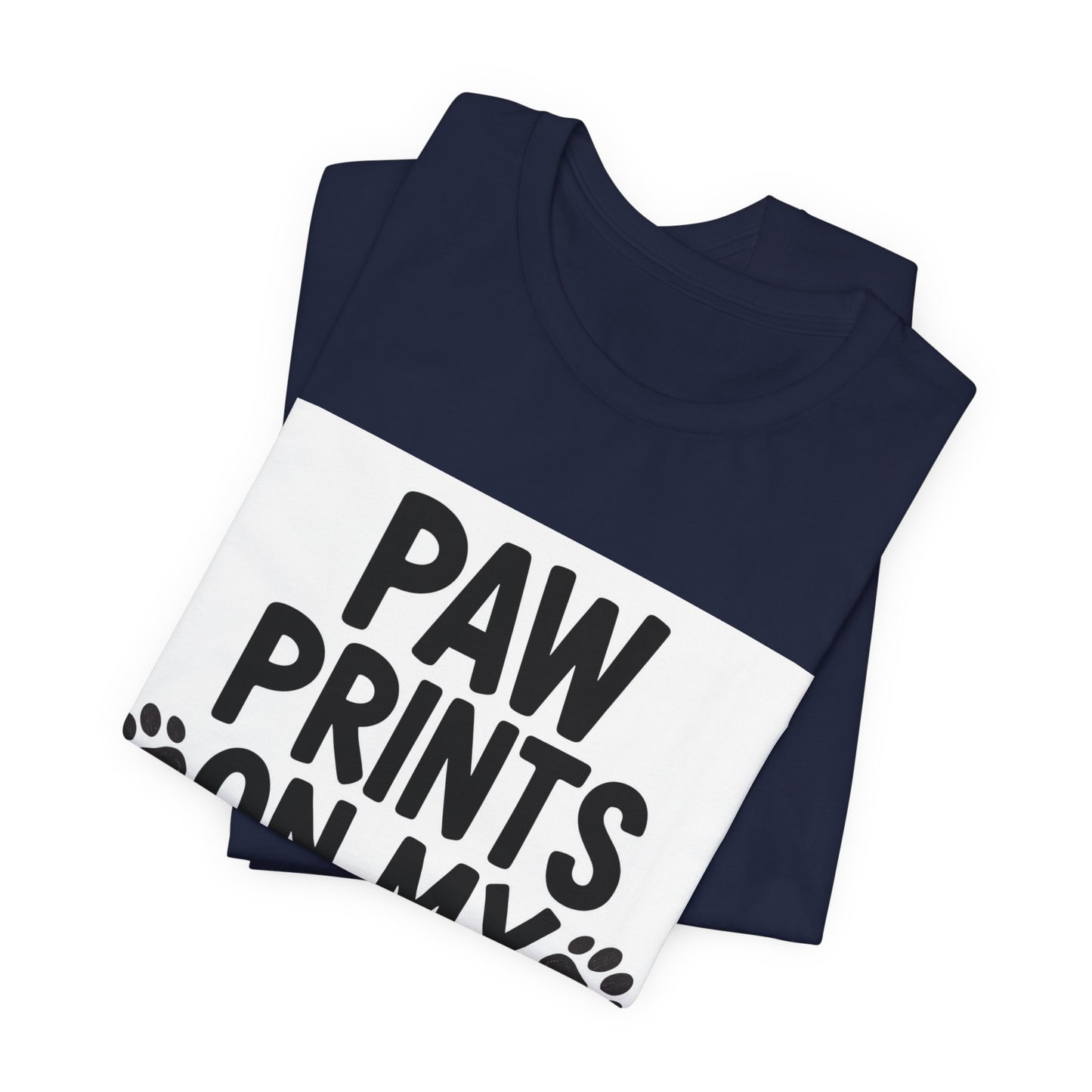 Paw Prints On My Heart T-Shirt – Cute Dog & Cat Lover Tee
