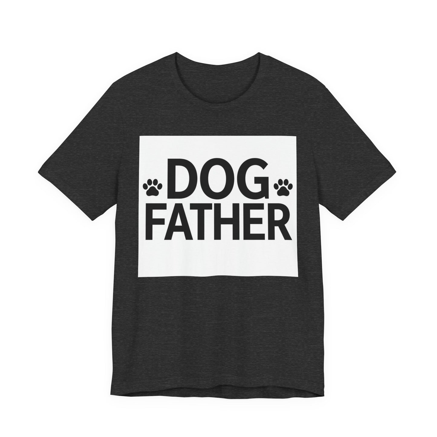 Dog Father T-Shirt — Paw Print Graphic Tee for Dog Dads