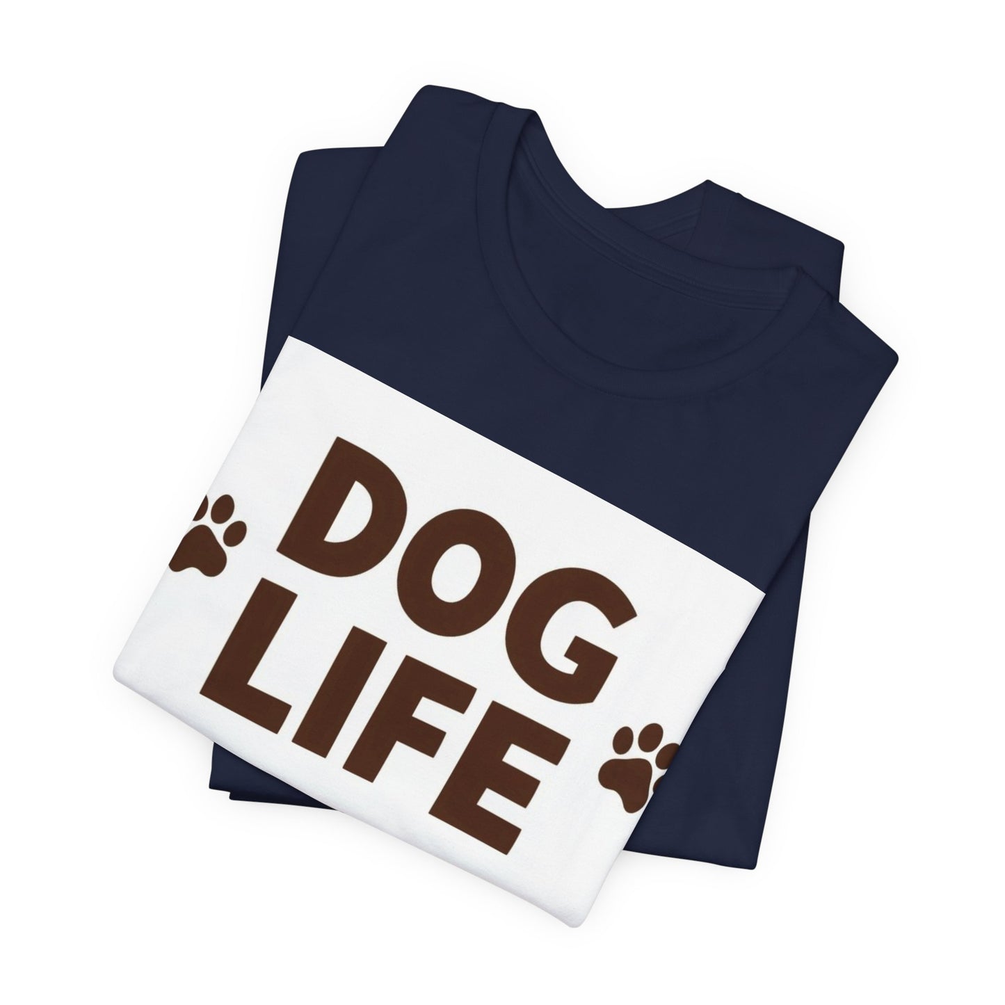 Dog Life T‑Shirt – Paw Print Dog Lover Tee