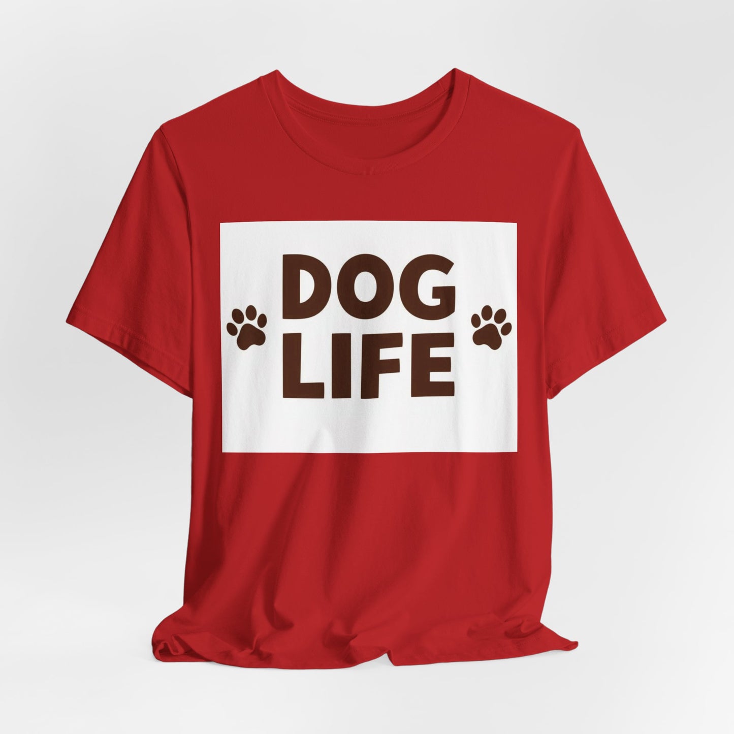 Dog Life T‑Shirt – Paw Print Dog Lover Tee