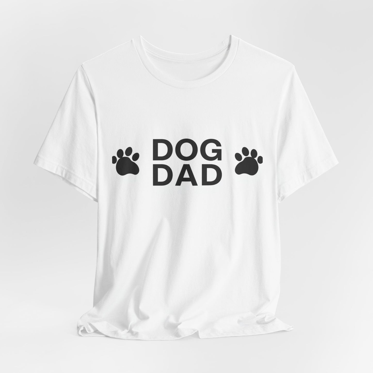 Dog Dad T-Shirt — Paw Print Graphic Tee for Dog Lovers