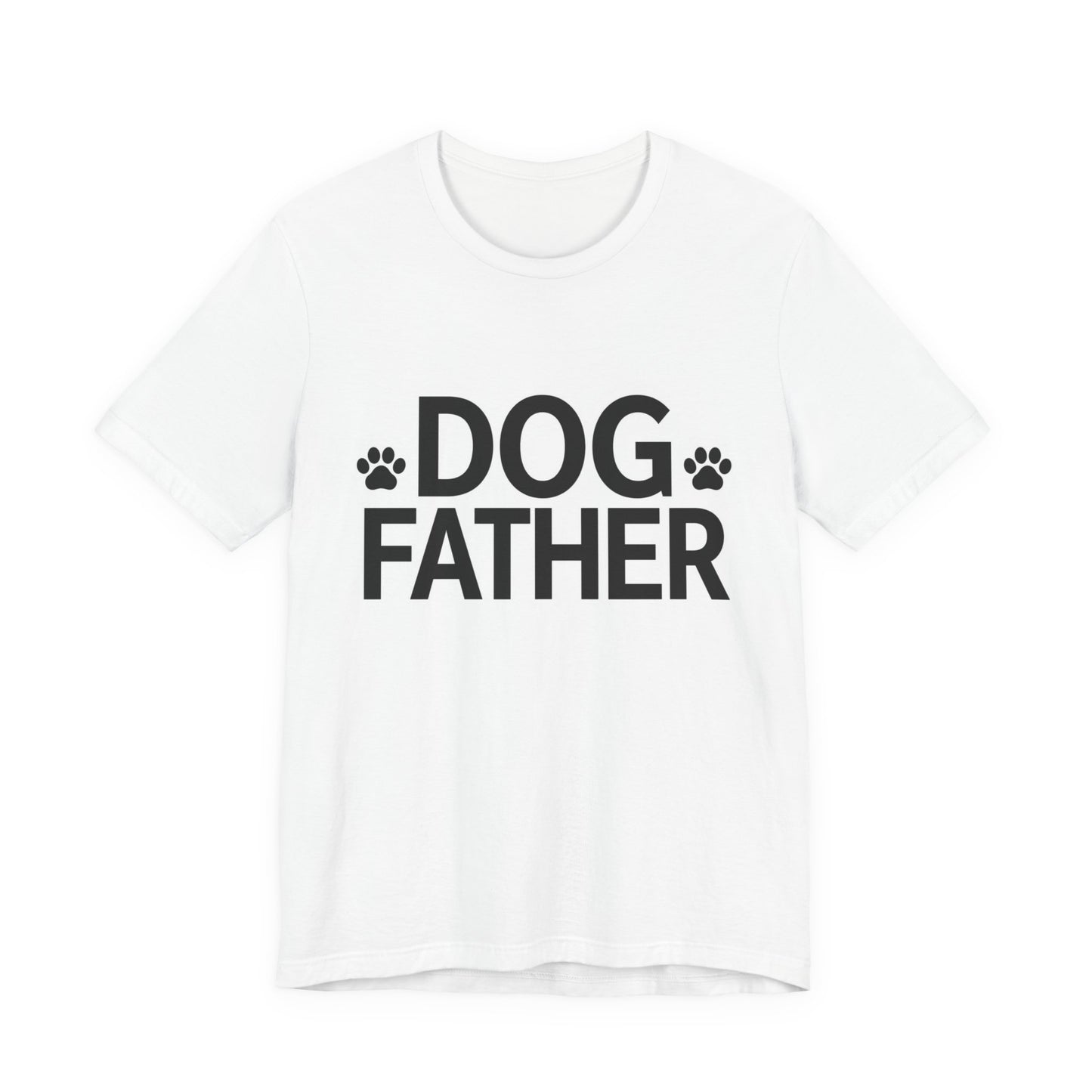 Dog Father T-Shirt — Paw Print Graphic Tee for Dog Dads