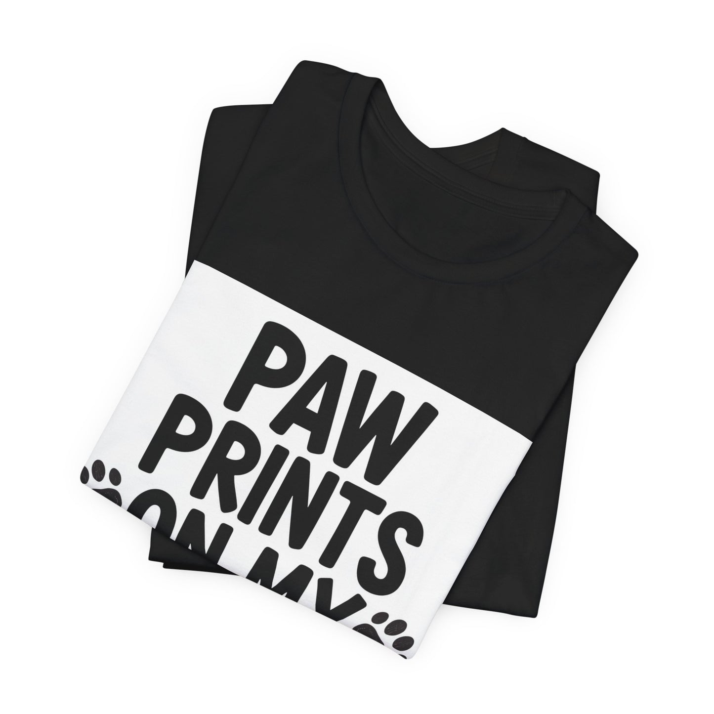 Paw Prints On My Heart T-Shirt – Cute Dog & Cat Lover Tee