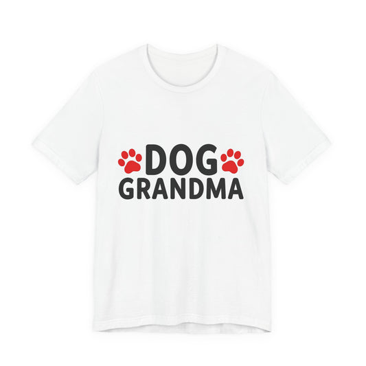 Dog Grandma T-Shirt – Cute Paw Print Tee for Dog Lovers