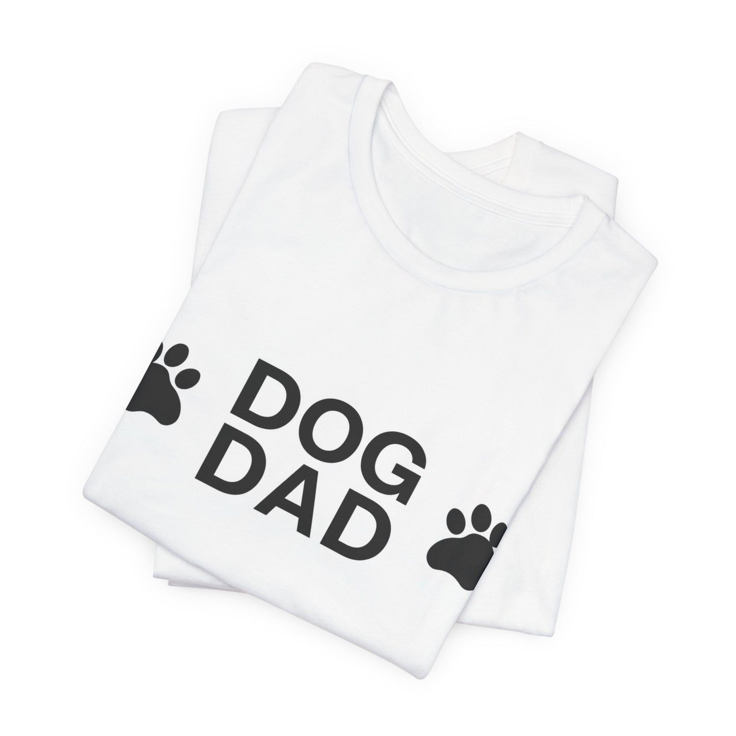 Dog Dad T-Shirt — Paw Print Graphic Tee for Dog Lovers