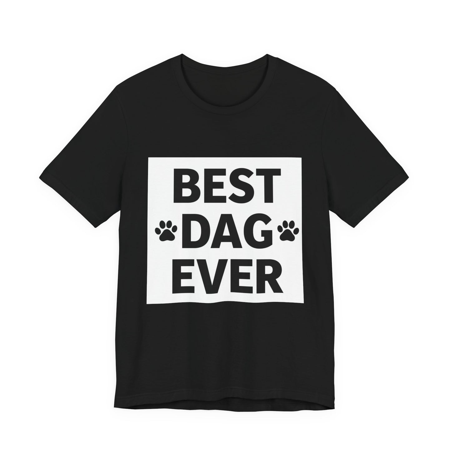 Best Dog Ever T-Shirt — Paw Print Pet Lover Tee