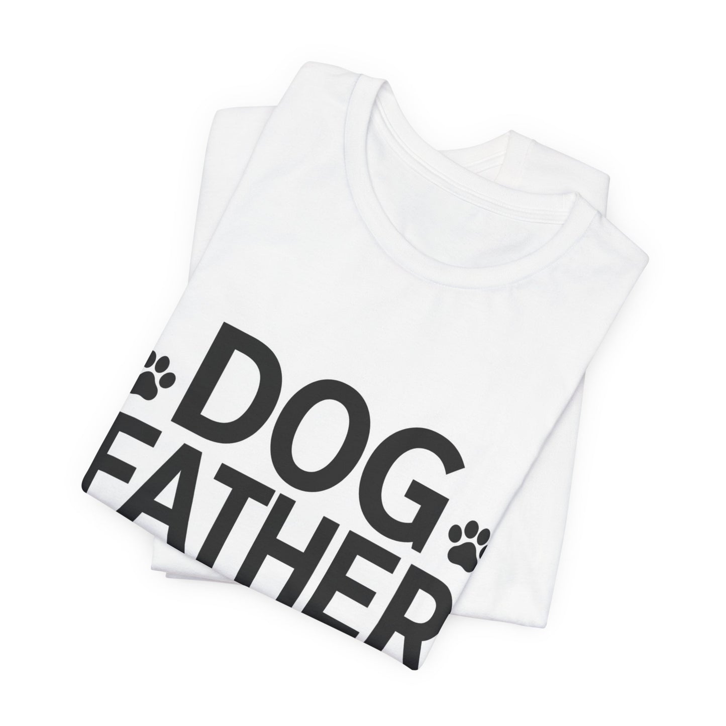 Dog Father T-Shirt — Paw Print Graphic Tee for Dog Dads