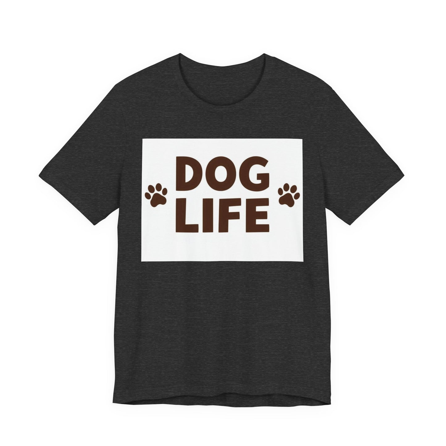 Dog Life T‑Shirt – Paw Print Dog Lover Tee