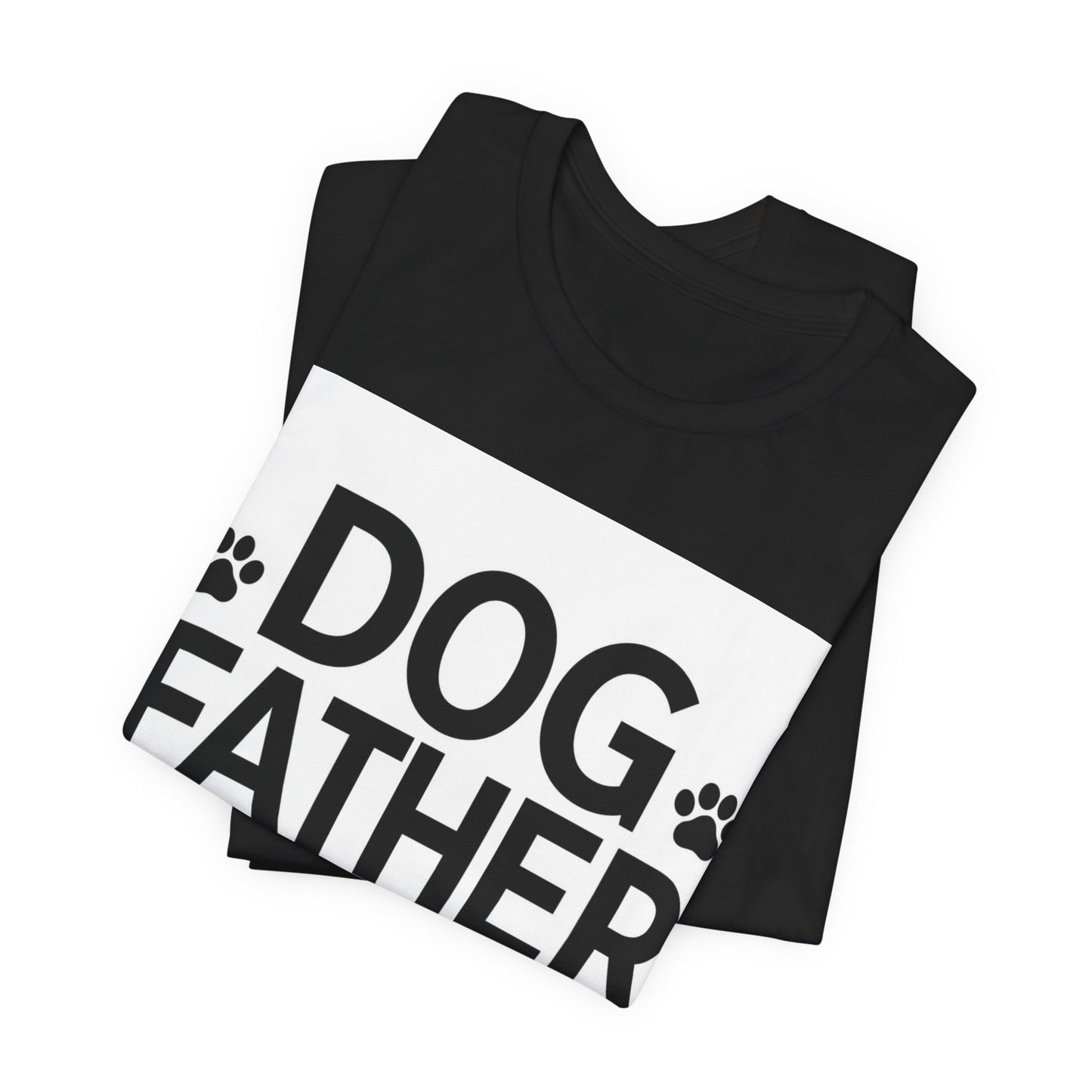 Dog Father T-Shirt — Paw Print Graphic Tee for Dog Dads