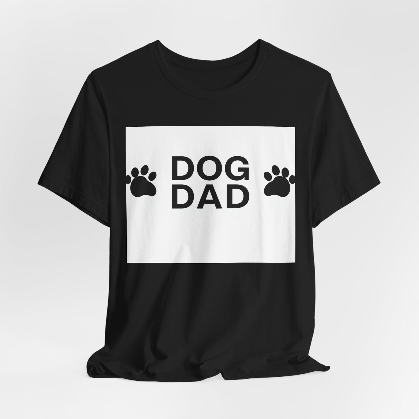 Dog Dad T-Shirt — Paw Print Graphic Tee for Dog Lovers