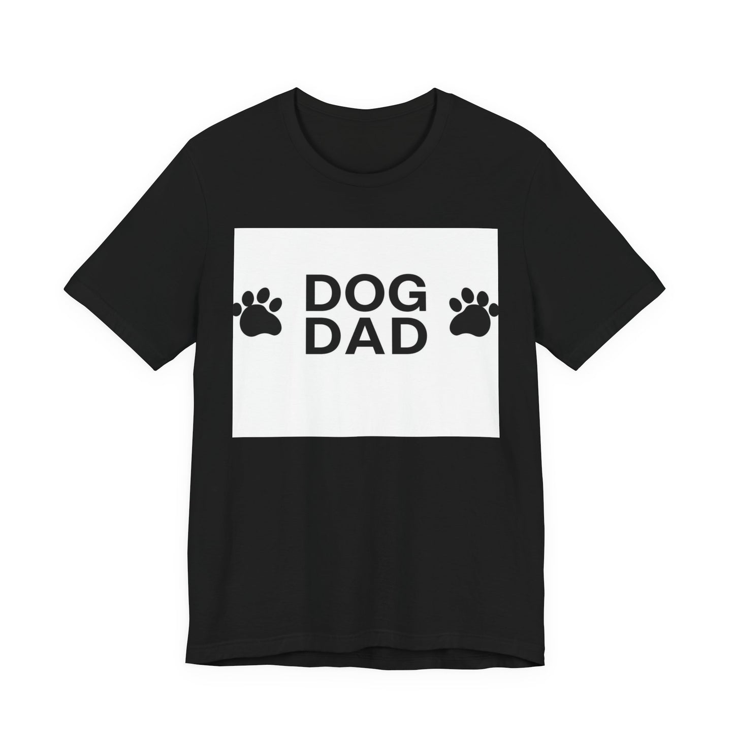 Dog Dad T-Shirt — Paw Print Graphic Tee for Dog Lovers