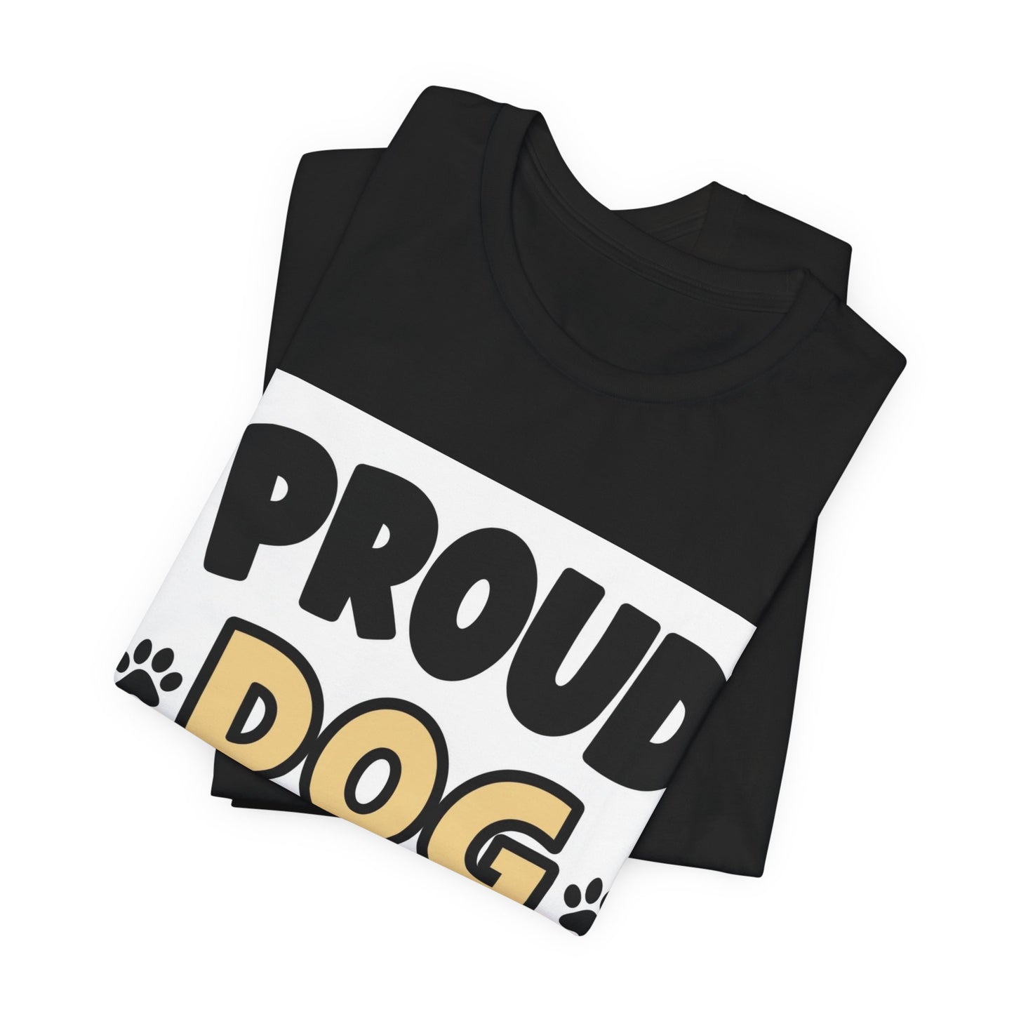 Proud Dog Dad T-Shirt — Men's Cute Pawprint Dog Dad Tee for Pet Lovers