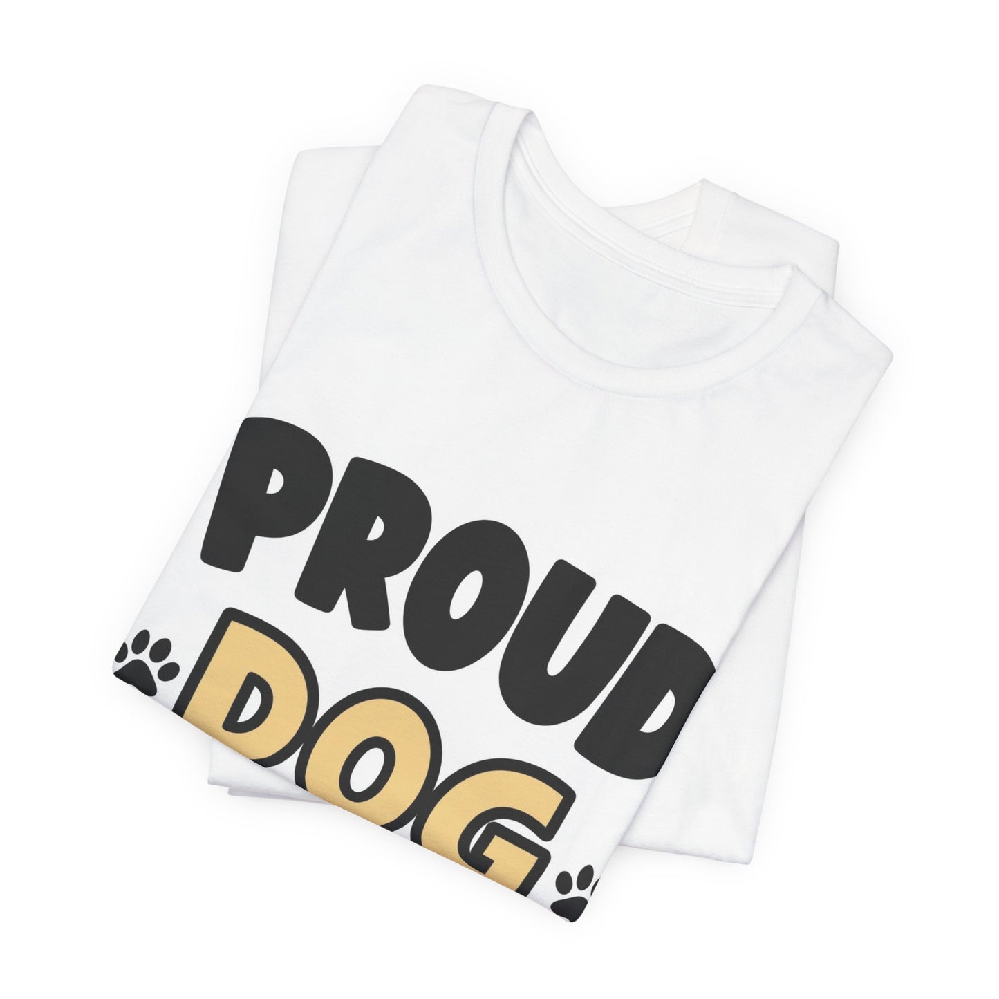 Proud Dog Dad T-Shirt — Men's Cute Pawprint Dog Dad Tee for Pet Lovers