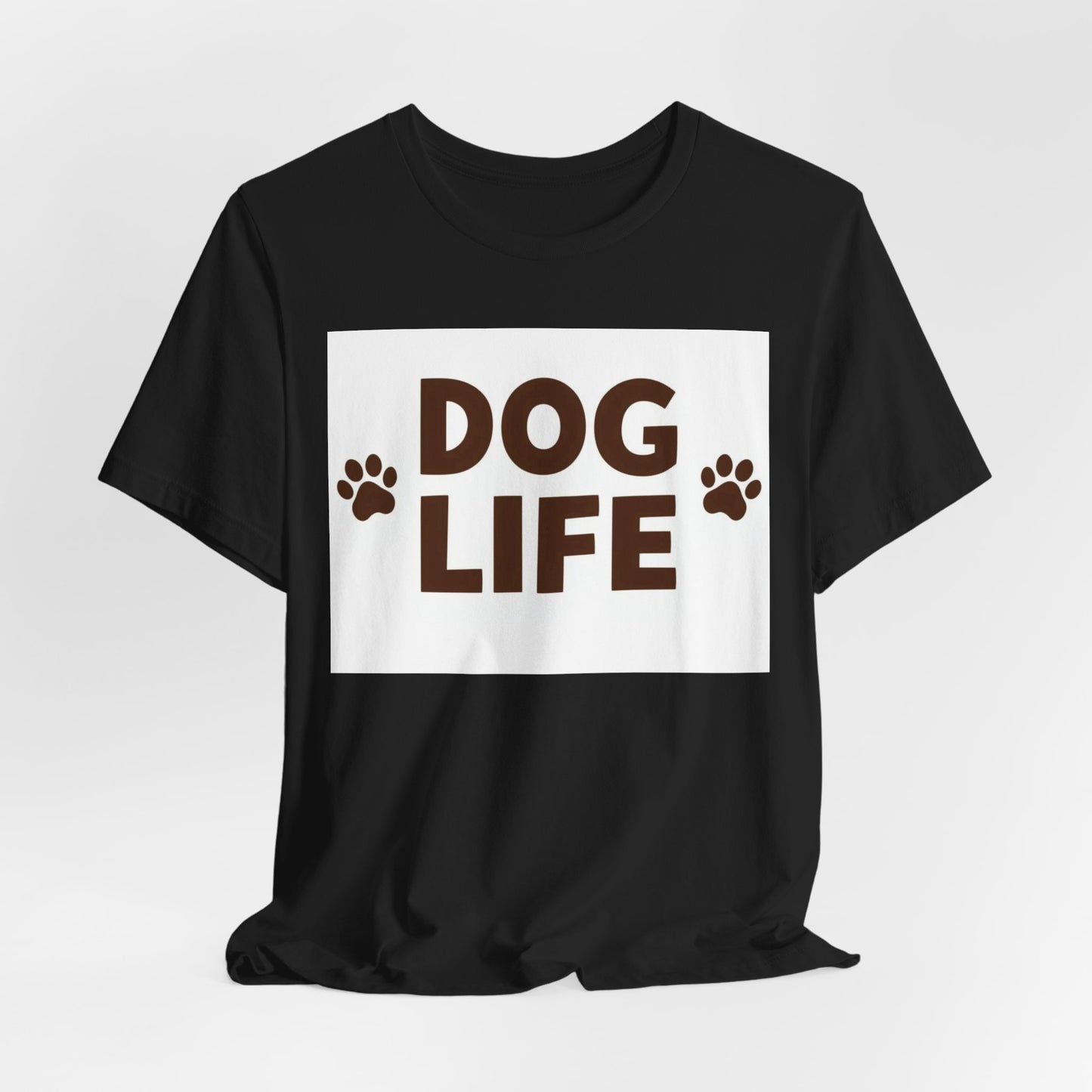 Dog Life T‑Shirt – Paw Print Dog Lover Tee