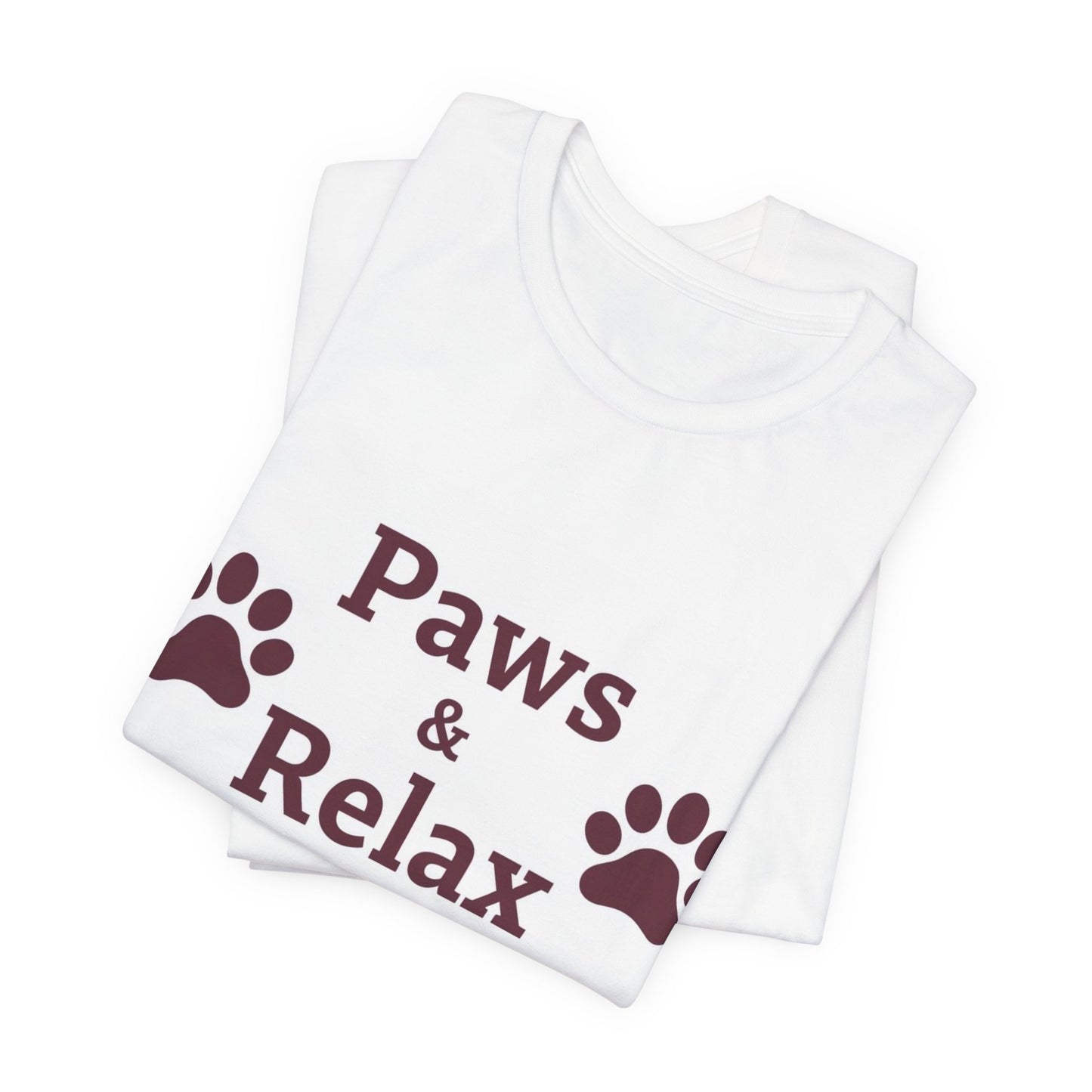 Paws & Relax Tee — Pet Lover T‑Shirt with Paw Print Design