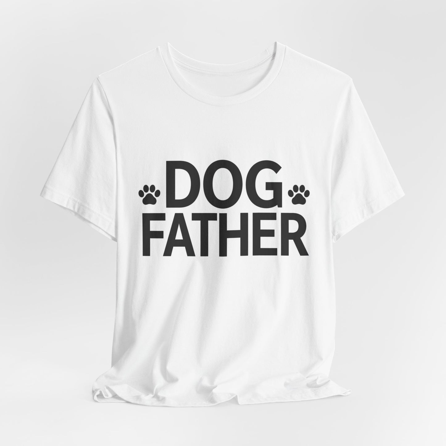 Dog Father T-Shirt — Paw Print Graphic Tee for Dog Dads