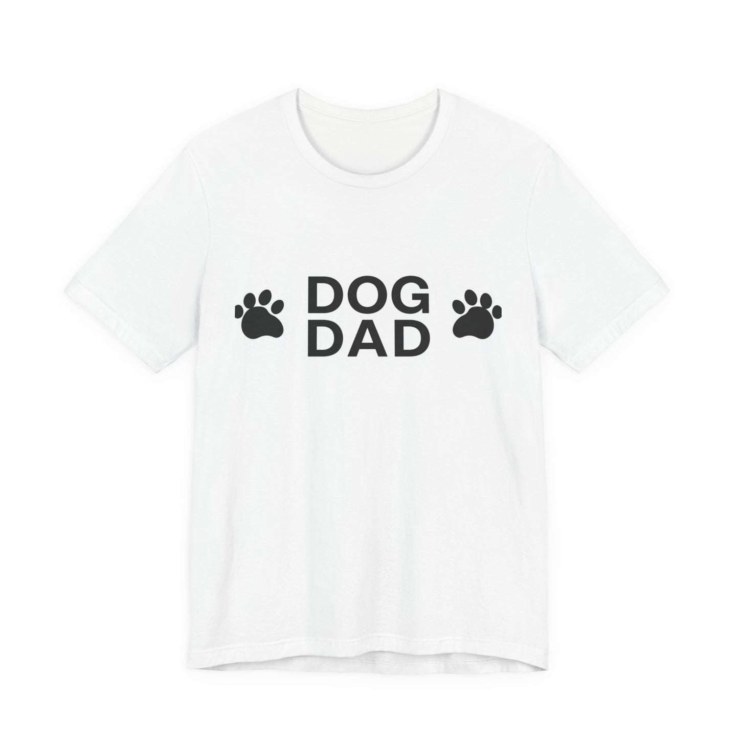 Dog Dad T-Shirt — Paw Print Graphic Tee for Dog Lovers