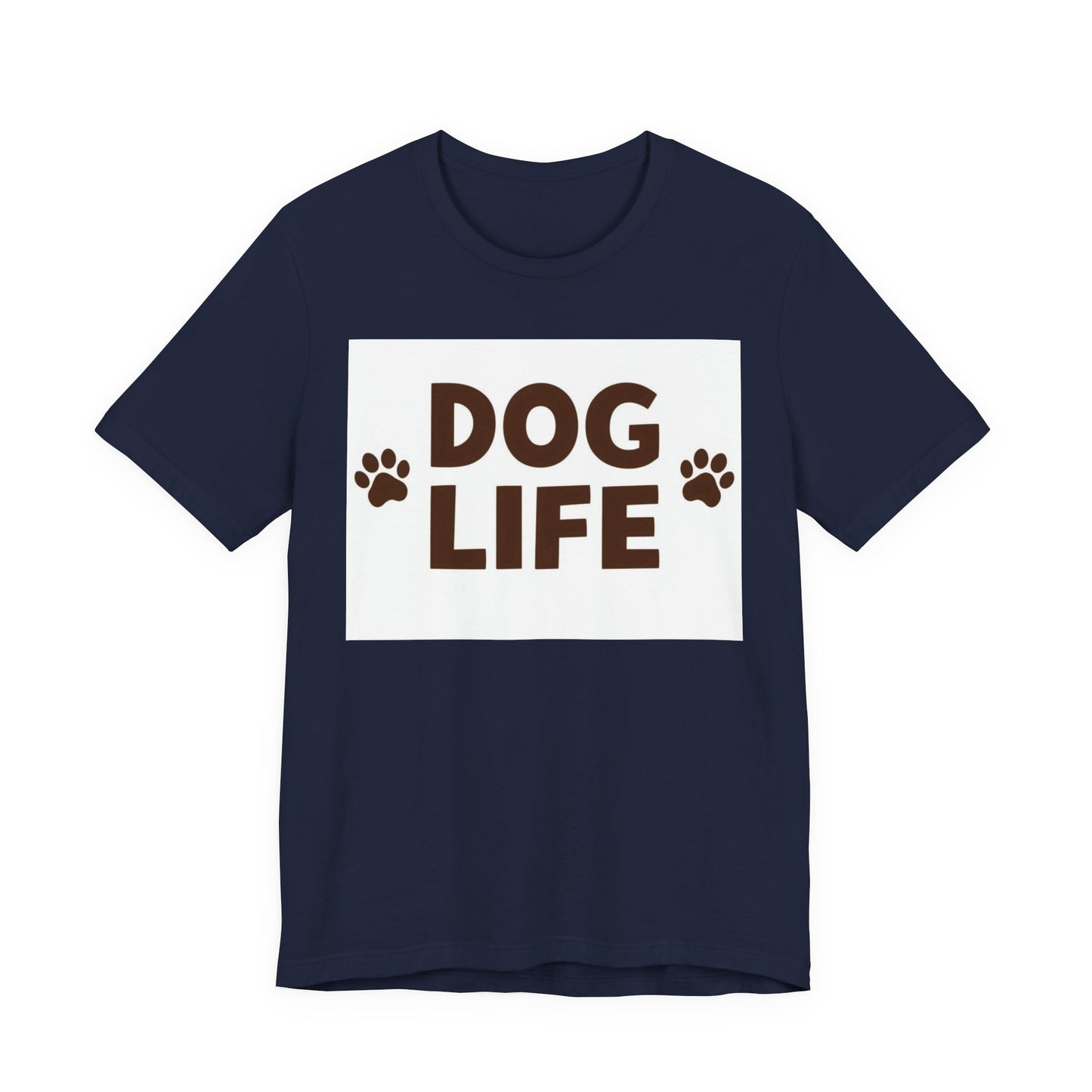Dog Life T‑Shirt – Paw Print Dog Lover Tee