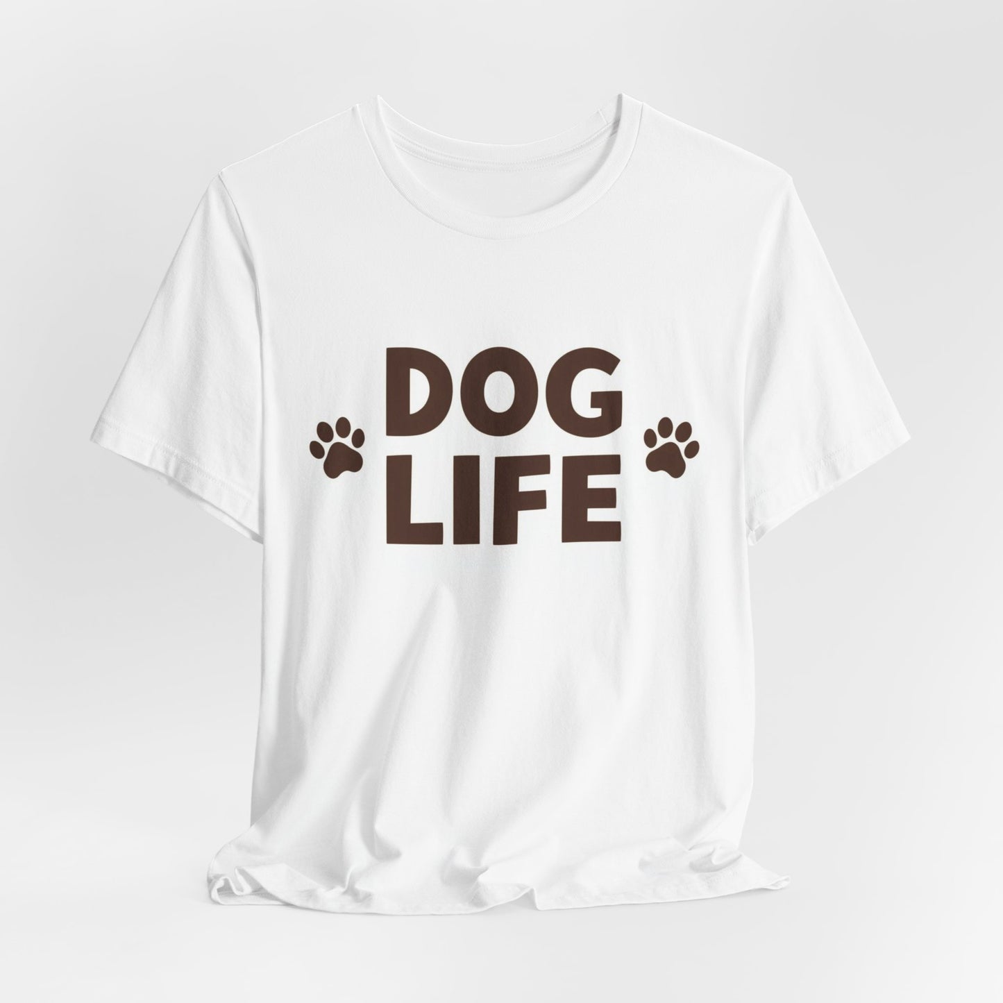 Dog Life T‑Shirt – Paw Print Dog Lover Tee
