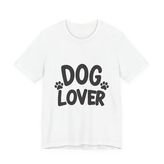 Dog Lover T-Shirt — Cute Paw Print Graphic Tee for Dog Owners
