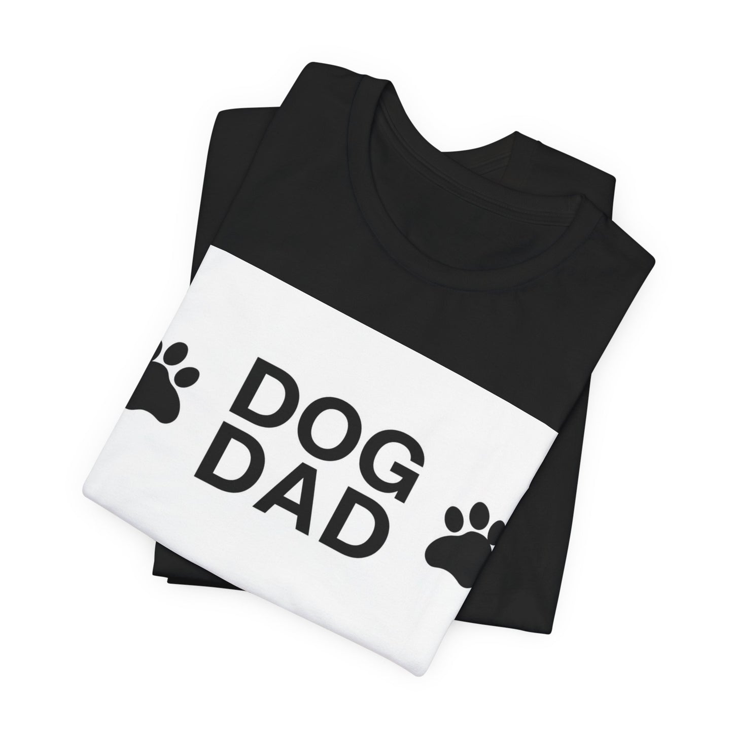 Dog Dad T-Shirt — Paw Print Graphic Tee for Dog Lovers