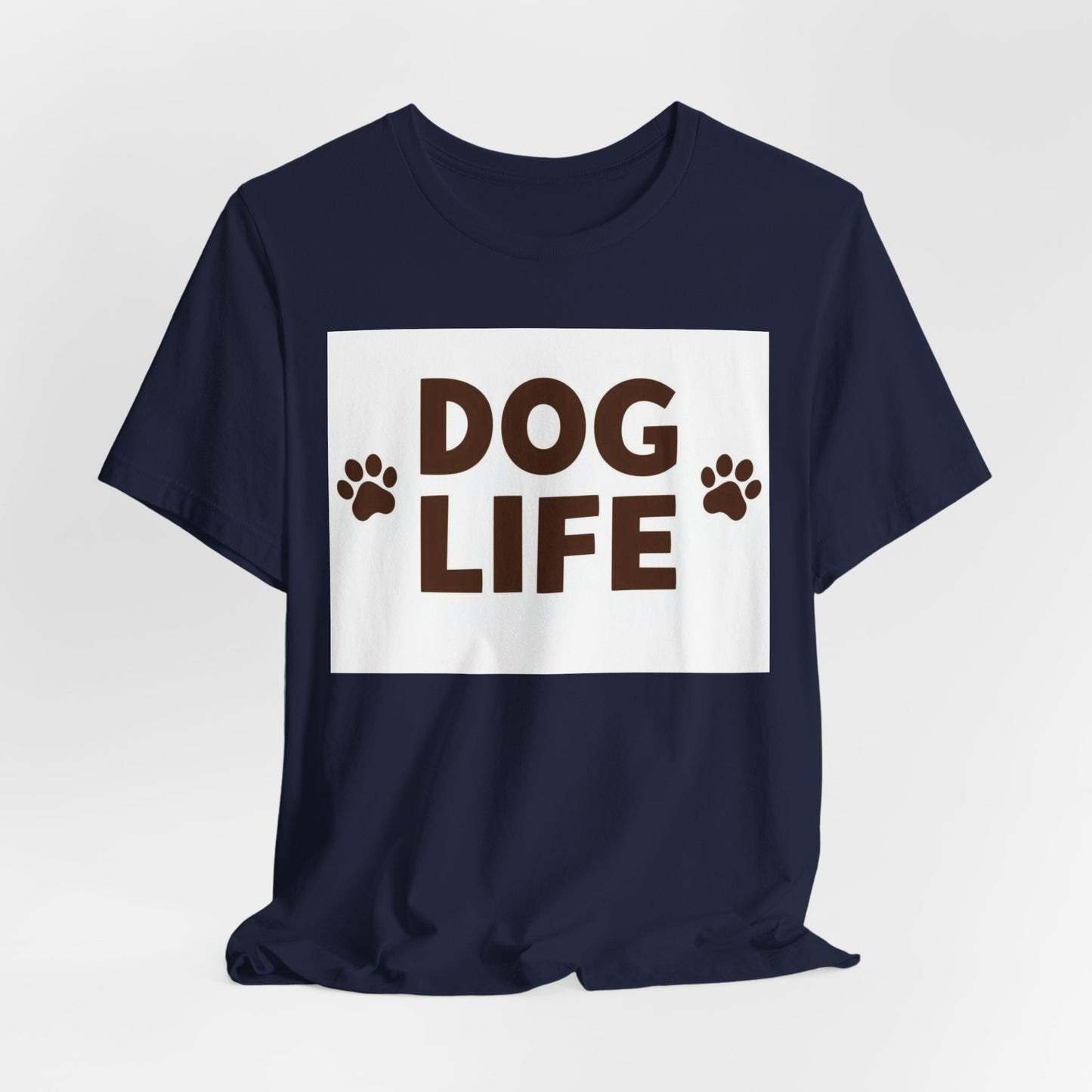 Dog Life T‑Shirt – Paw Print Dog Lover Tee