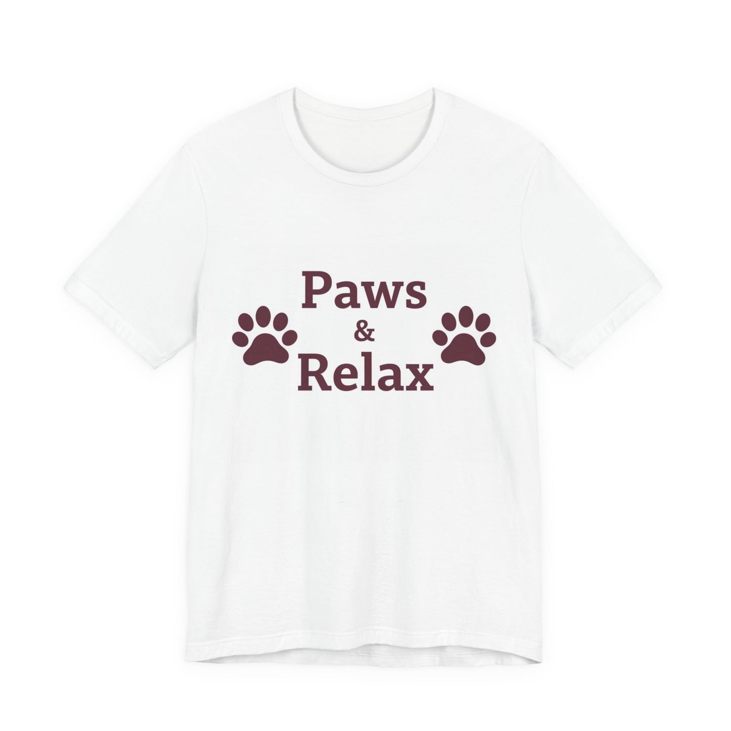 Paws & Relax Tee — Pet Lover T‑Shirt with Paw Print Design