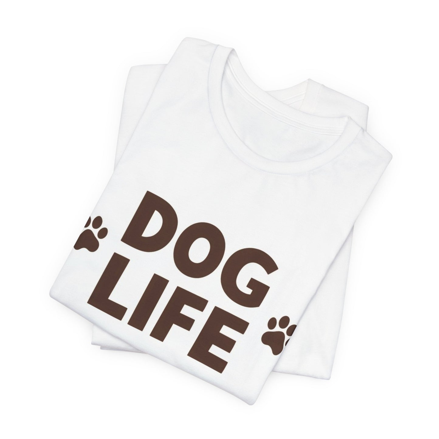 Dog Life T‑Shirt – Paw Print Dog Lover Tee