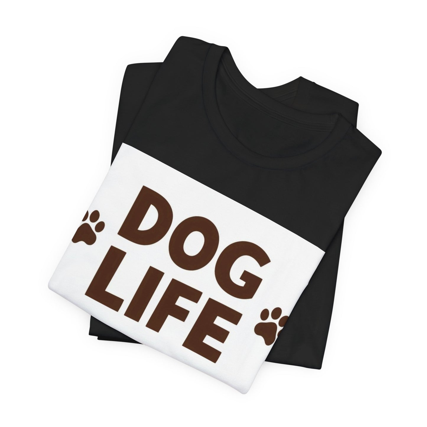 Dog Life T‑Shirt – Paw Print Dog Lover Tee