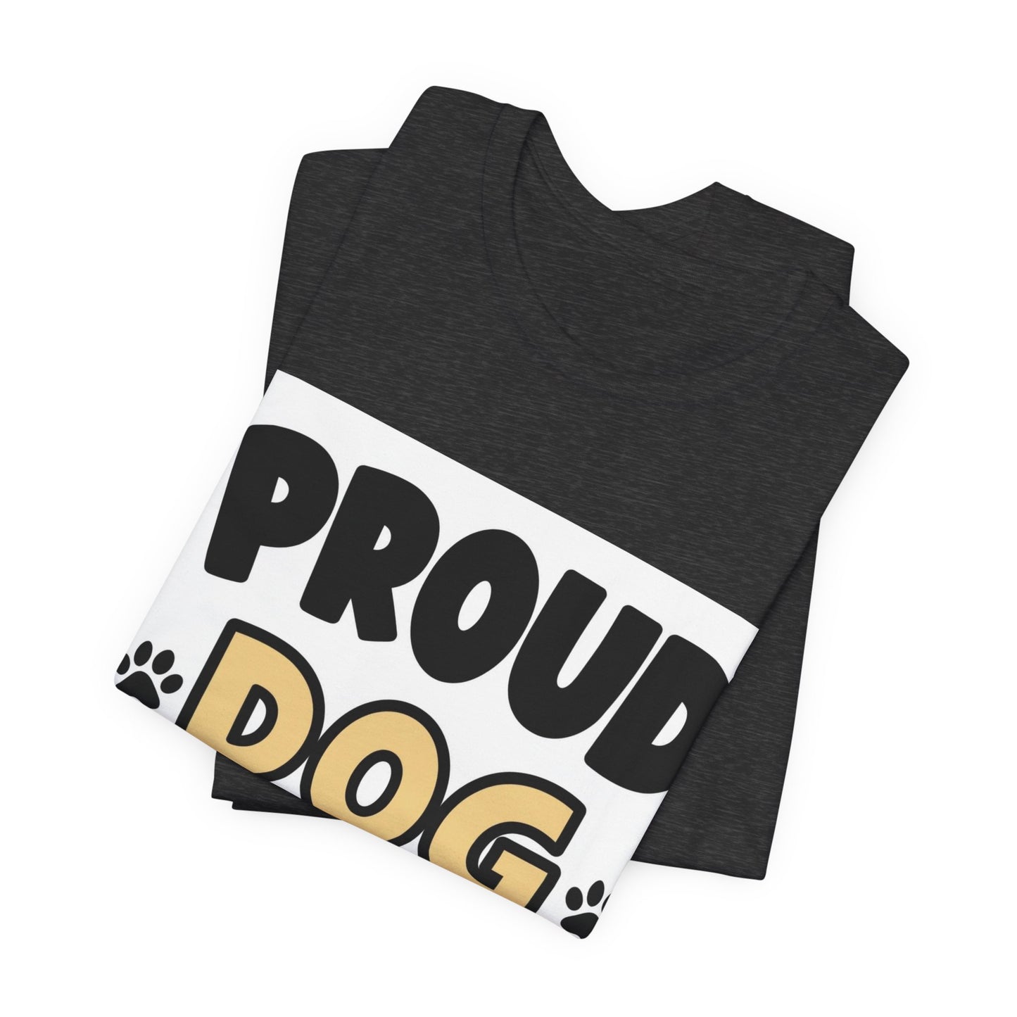 Proud Dog Dad T-Shirt — Men's Cute Pawprint Dog Dad Tee for Pet Lovers